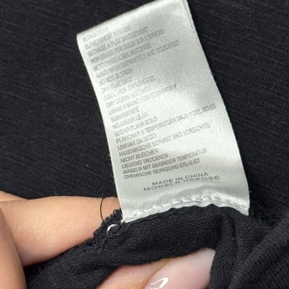 Maje Black Jersey Dress – Embellished Shoulders, Size 1 - Picture 7 of 11